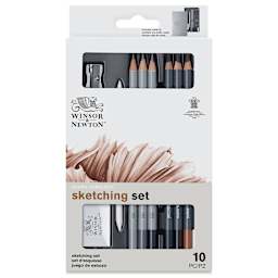 Winsor & Newton Studio Collection Sketching Pencils - Set of 10, front of the packaging