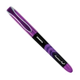 Zebra Fountain Pen - Purple, cap on