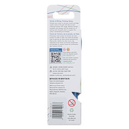 Manuscript Clarity Fountain Pen - Iridium Nib, Calming Blue, back of packaging