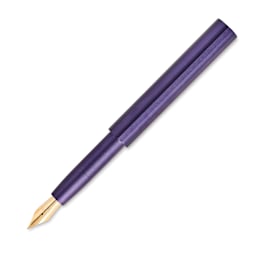 Tom's Studio Pocket Fountain Pen - Iris, Medium Nib, uncapped