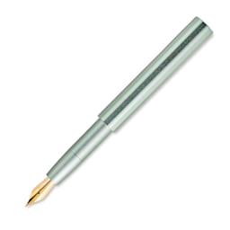 Tom's Studio Pocket Fountain Pen - Sage, Fine Nib, uncapped