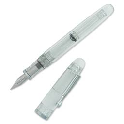 Noodler's Triple Tail Flex Fountain Pen - Clear, pen and cap