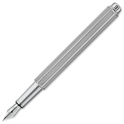 Caran d'Ache Milanese Mesh Fountain Pen - Broad, cap off (image shows a different size nib)