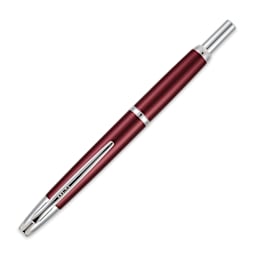 Pilot Vanishing Point Decimo Fountain Pen - Burgundy, Fine, nib retracted