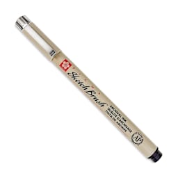 Sakura Pigma Sketch Brush Pen - Black, cap on