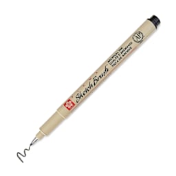 Sakura Pigma Sketch Brush Pen - Black, cap off