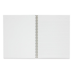 Notem Nela Large Notebook - 7-3/4" x 9-1/2", 160 Pages, open
