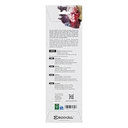 Escoda Realistic Portrait Watercolor Brushes - Set of 4, back of packaging