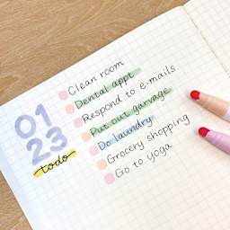 Zig Clean Color Dot Markers, highlighting on notes