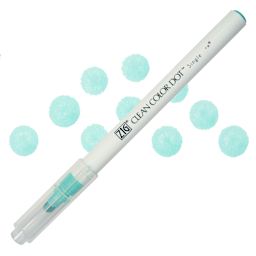Zig Clean Color Dot Marker - Pale Turquoise, swatch and marker