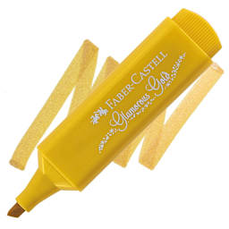 Faber-Castell Metallic Textliner - Glamorous Gold marker and swatch