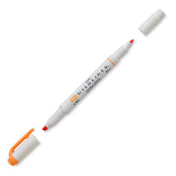 Zebra Mildliner Double Ended Creative Marker - Apricot (Caps off)