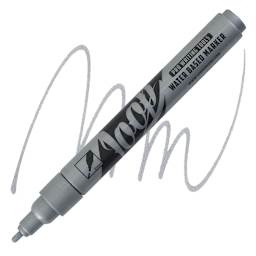 Loop Water-Based Acrylic Marker - Silver, 2 mm marker and swatch