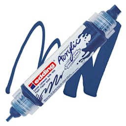 Edding 5400 Acrylic Double Ended Paint Marker - Gentian Blue 903 marker and swatch