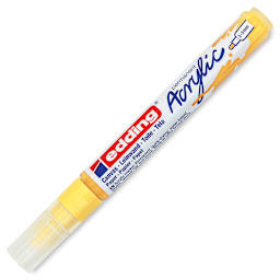 Edding Acrylic Paint Marker - Pastel Yellow 915, Medium, Cap On