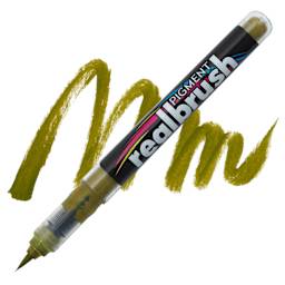 Karin Realbrush Pigment Marker - Curry, swatch and marker