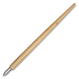 Kakimori Sakura Wood Nib Holder - Japanese Cherry, with inserted nib (not included)