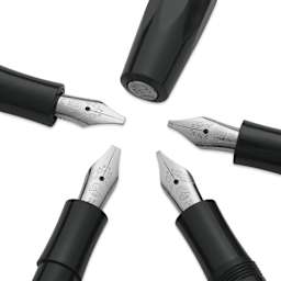 Kaweco Sport Calligraphy Pen - Deluxe - close-up of nibs and pen cap
