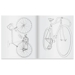 The Classic Bicycle Coloring Book, cruiser bicycle