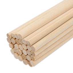 Bud Nosen Dowel Rods - 1/4" x 36", Pkg of 30, close-up