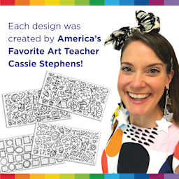 Each design was created by America's favorite art teacher Cassie Stephens.