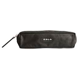 Kolo Parker Zipper Pouch - Black, 2" x 7-1/2" x 2", front
