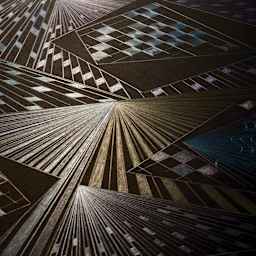 Derwent Professional Metallic Colored Pencils  - finished abstract artwork using Metallic pencils