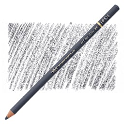 Holbein Artists' Colored Pencil - Cool Grey 6, OP536 pencil and swatch