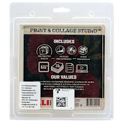 Gelli Arts Print & Collage Studio Set - Blush Bloom back of packaging