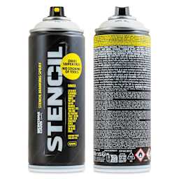 Montana Stencil Spray Paint - White, 400 ml can