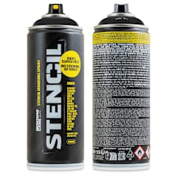 Montana Stencil Spray Paint - Black, 400 ml can