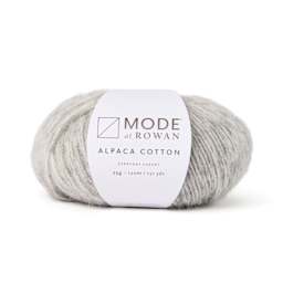 Mode at Rowan Alpaca Cotton Yarn - Feather Grey Melange, 131 yds