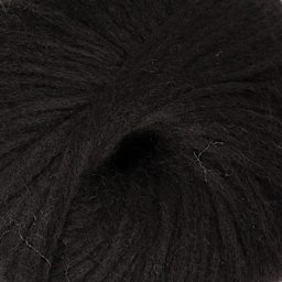 Mode at Rowan Softest Alpaca Yarn - Black, 142 yds close up to show texture