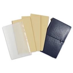 Peter Pauper Press Voyager Notebook - 4.75" x 7.9", Midnight Blue, inserts out of notebook
