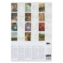 The Pepin Press Edgar Degas Artists’ Coloring Book - 10" x 13-1/2", back cover
