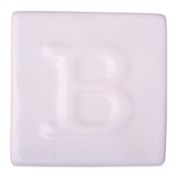 Botz Pro Glaze - Opal White, 200 ml sample fired to 1050°C / 1922°F