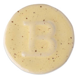 Botz Pro Glaze - Calcite Yellow, 200 ml sample fired to 1150°C / 2102°F