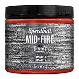 Speedball Mid-Fire Glaze - Hematite, 16 oz - front of packaging