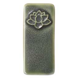Speedball Mid-Fire Glaze - Prussian Jade - finished example fired at cone 6
