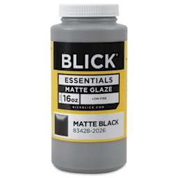 Blick Essentials Matte Glaze - Black, 16 oz (Pint)