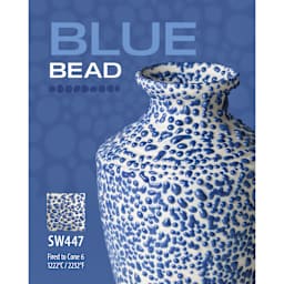 Blue Bead, SW447 Fired to Cone 6 1222°C / 2232°F