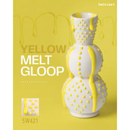 Yellow Melt Gloop, Fired to Cone 6