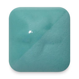 Laguna New Silky Underglaze - Aqua, 4 oz fired to cone 6 oxidation