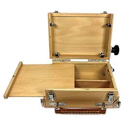 Guerrilla Painter Pocket Box V4.0, lid opened and cover removed showing storage compartments