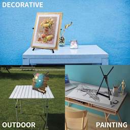 Meeden Aluminum Tripod Tabletop Easel, featuring other uses
