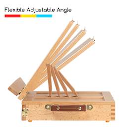 Meeden Tabletop Easel with Drawer. Flexible adjustable angle.