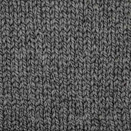 Wool and the Gang Alpachino Merino Yarn - Tweed Grey in a knitted sample