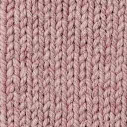 Wool and the Gang Alpachino Merino Yarn - Pink Heather knitted sample