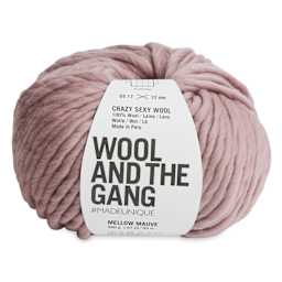 Wool and the Gang Crazy Sexy Wool Yarn - Mellow Mauve
