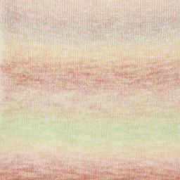 Rico Design Creative Painted Power Yarn - Earthy Pastels, 340 yds close up to show knitted pattern